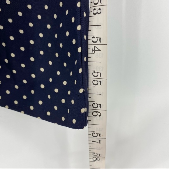 Adrienne Vittadini navy & white polka dot sleeveless wide leg jumpsuit - Picture 10 of 10